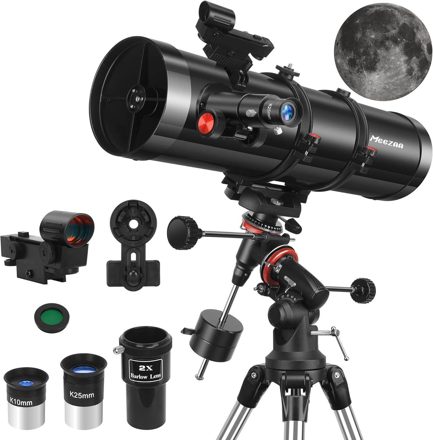 Best MEEZAA Telescope - 150EQ Reflector with Phone Adapter and Tripod Review