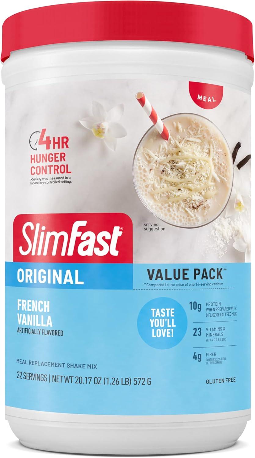Best Top-Rated Protein Powder - SlimFast Original French Vanilla, 10g, 22 Servings Review