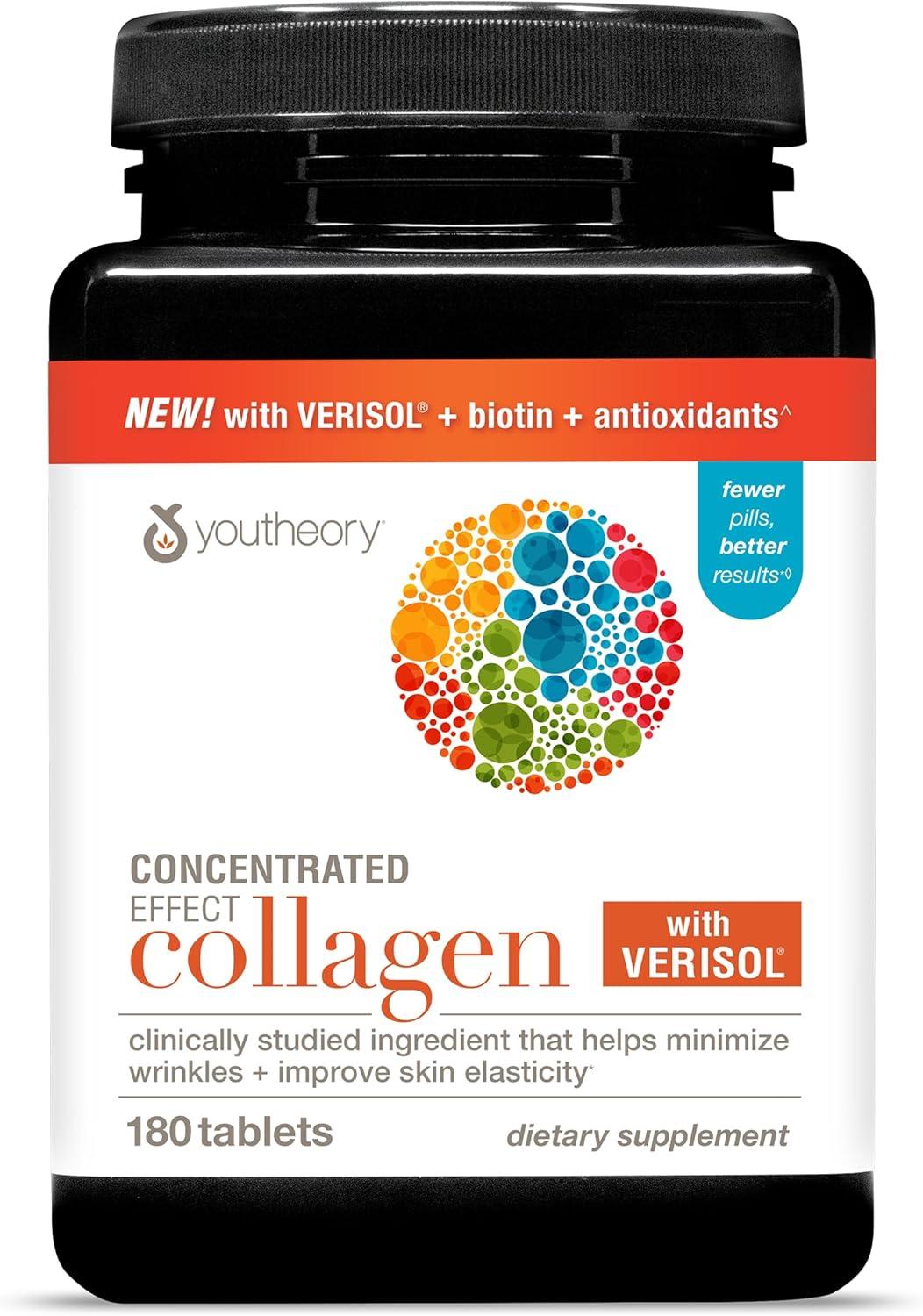 Best Collagen Supplements - Youtheory Verisol with Biotin & Vitamin C, Gluten Free