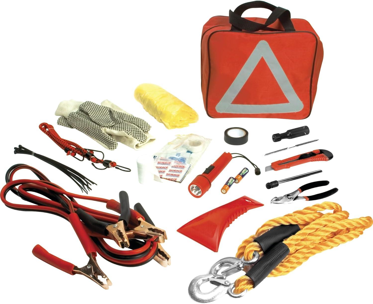 Tested Automotive Kit: First Aid & Jumper Cables for Winter Road Safety