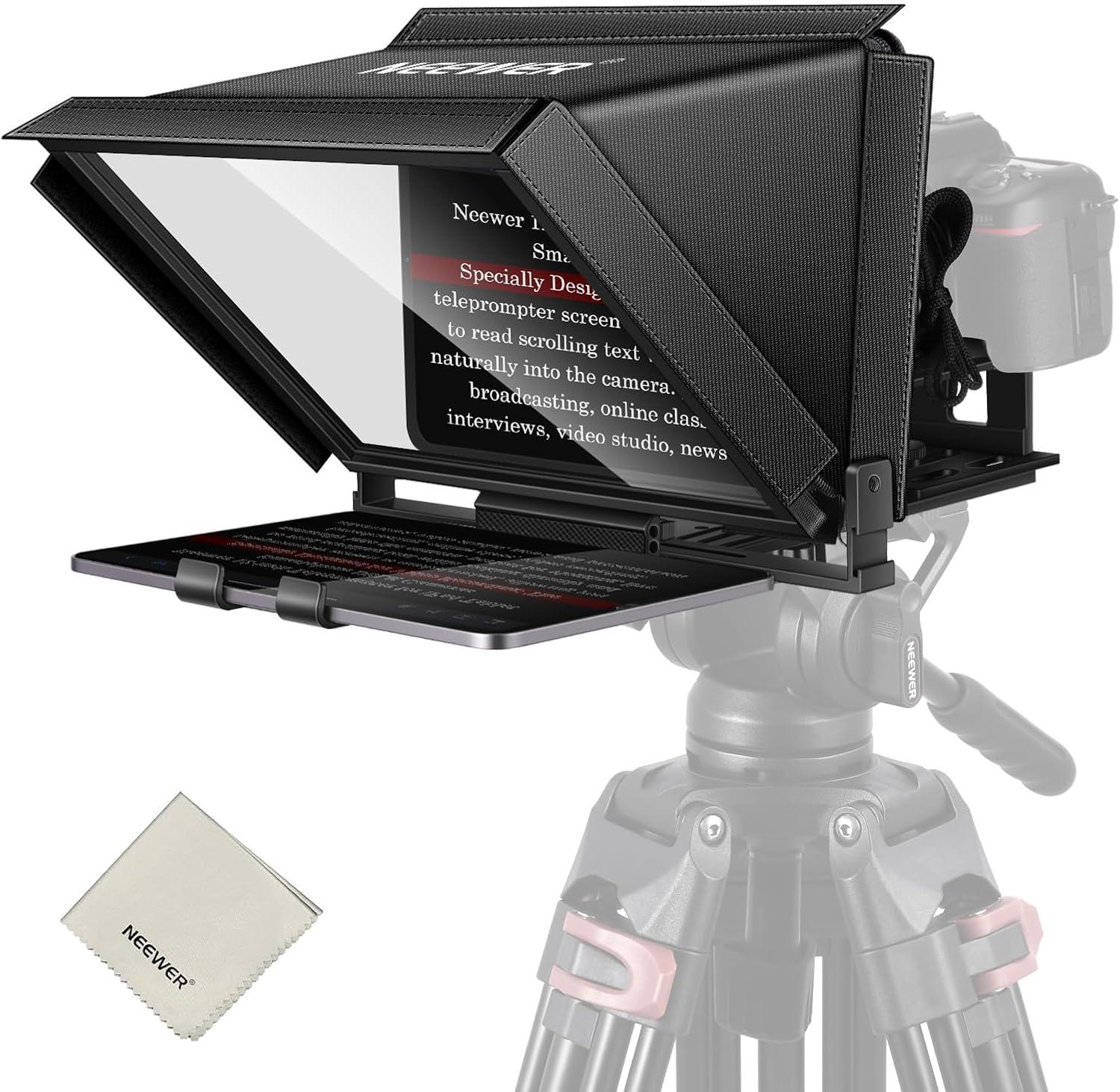 Teleprompter Showdown: NEEWER's Aluminum Alloy vs. Flimsy Plastics
