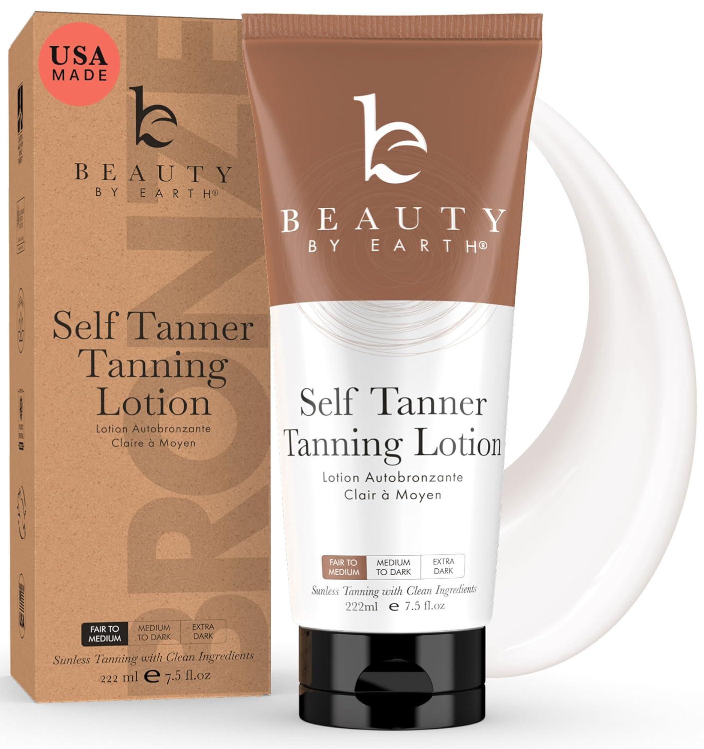 Best Tanning Lotion - USA Organic Self Tanner, Streak-Free, Fair to Medium Review
