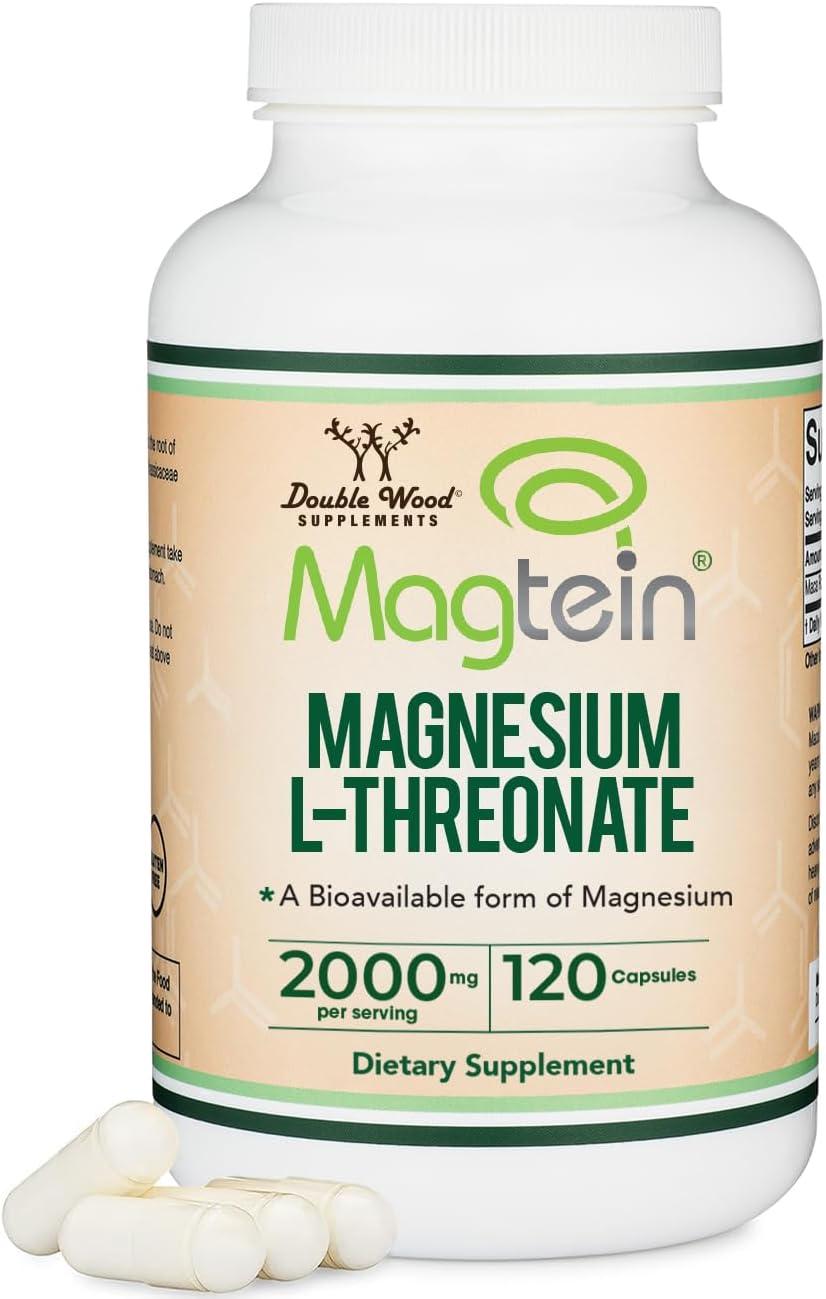 Best Magnesium Supplement - Magtein L Threonate 2000mg 120 Capsules Review