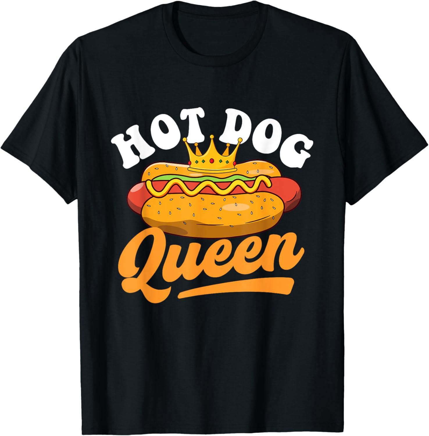 Best Novelty T-Shirt - Hot Dog Queen - Hot Dog Lover Fast Food Wiener Review