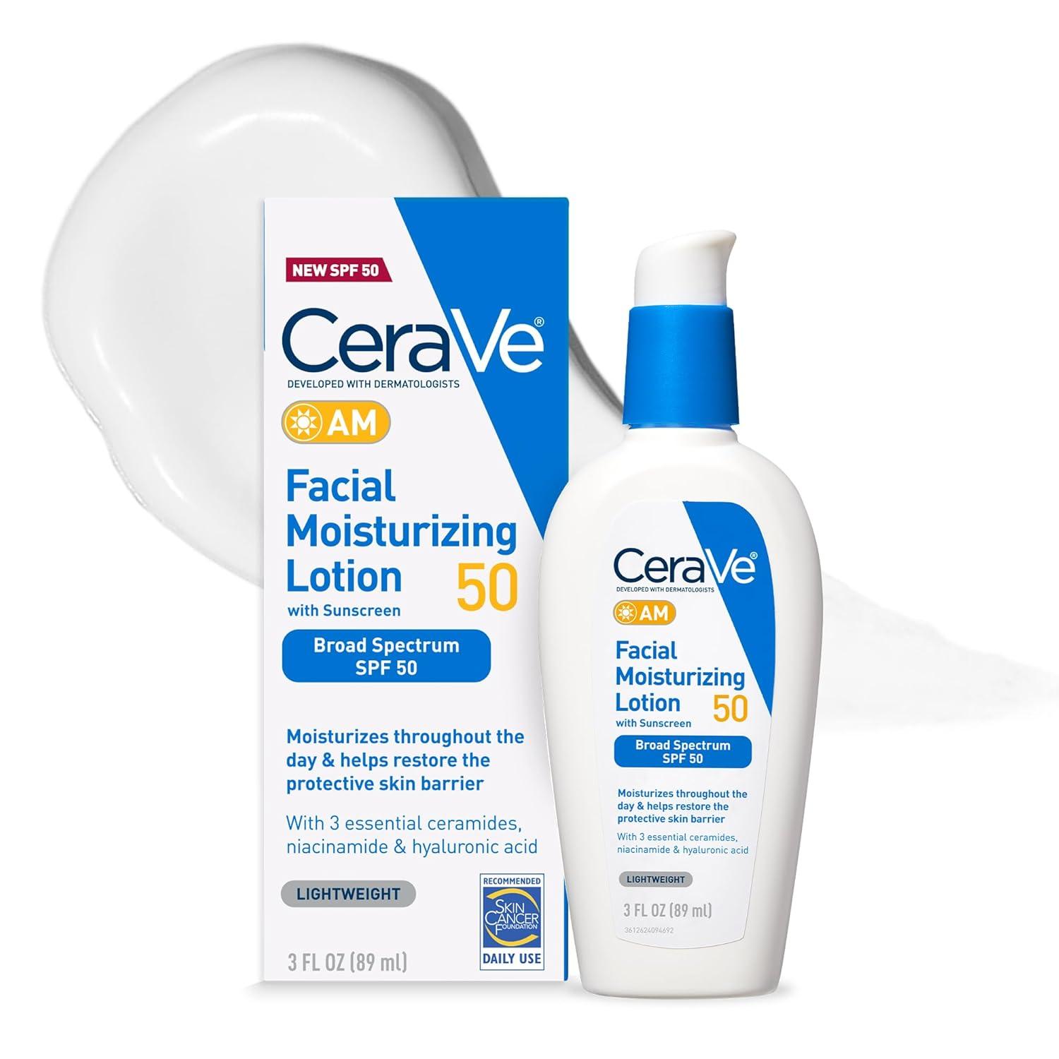 Best Moisturizer - CeraVe AM Facial Moisturizing Lotion SPF 50 Review
