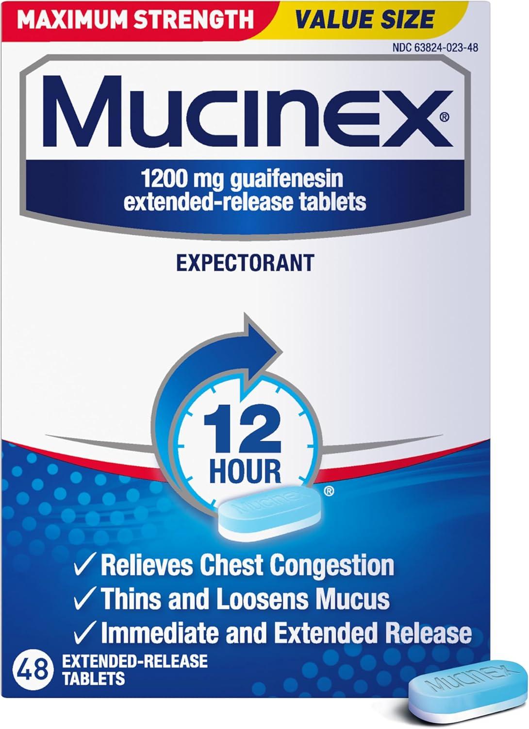 Mucinex 12hr Expectorant Tested for Surprising Relief in Chest Congestion