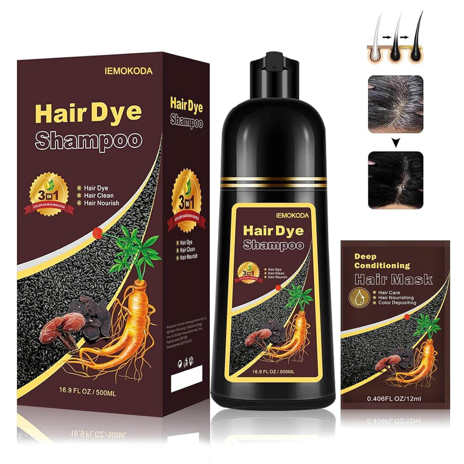 Best Shampoo - Fvquhvo Instant Black Hair Dye 3 in 1 Review