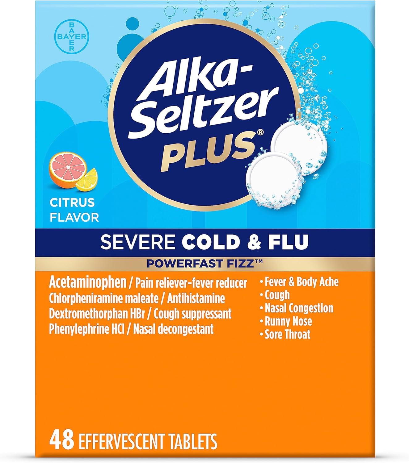 Best Cold & Flu Medicine - Alka-Seltzer Plus Severe, 48ct, Orange Review