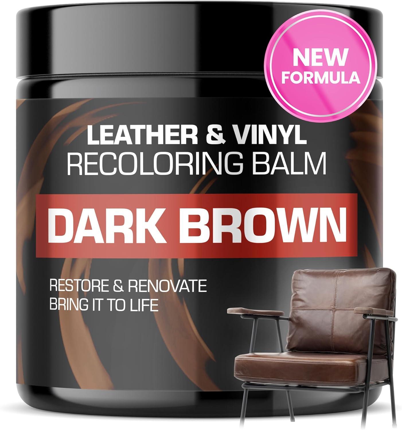 Best Leather Care - Leather Recoloring Balm, Color Restorer, Scratch Remover, Couch Paint and Repair Review