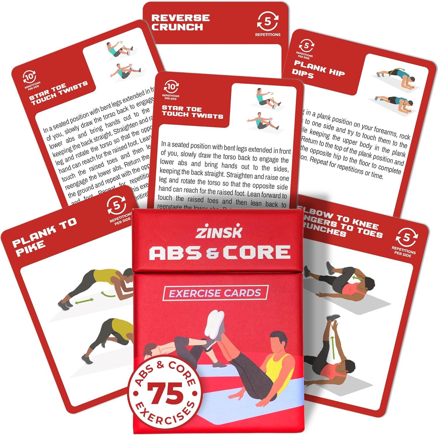 Best Abs Workout Cards - 75+ Cards for Core, Outdoor & Home Exercise Review