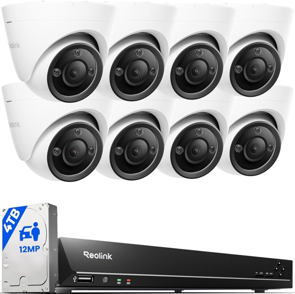 Best Home Security Camera – REOLINK 12MP PoE System, 8pcs 12MP, 16CH NVR with 4TB HDD Review