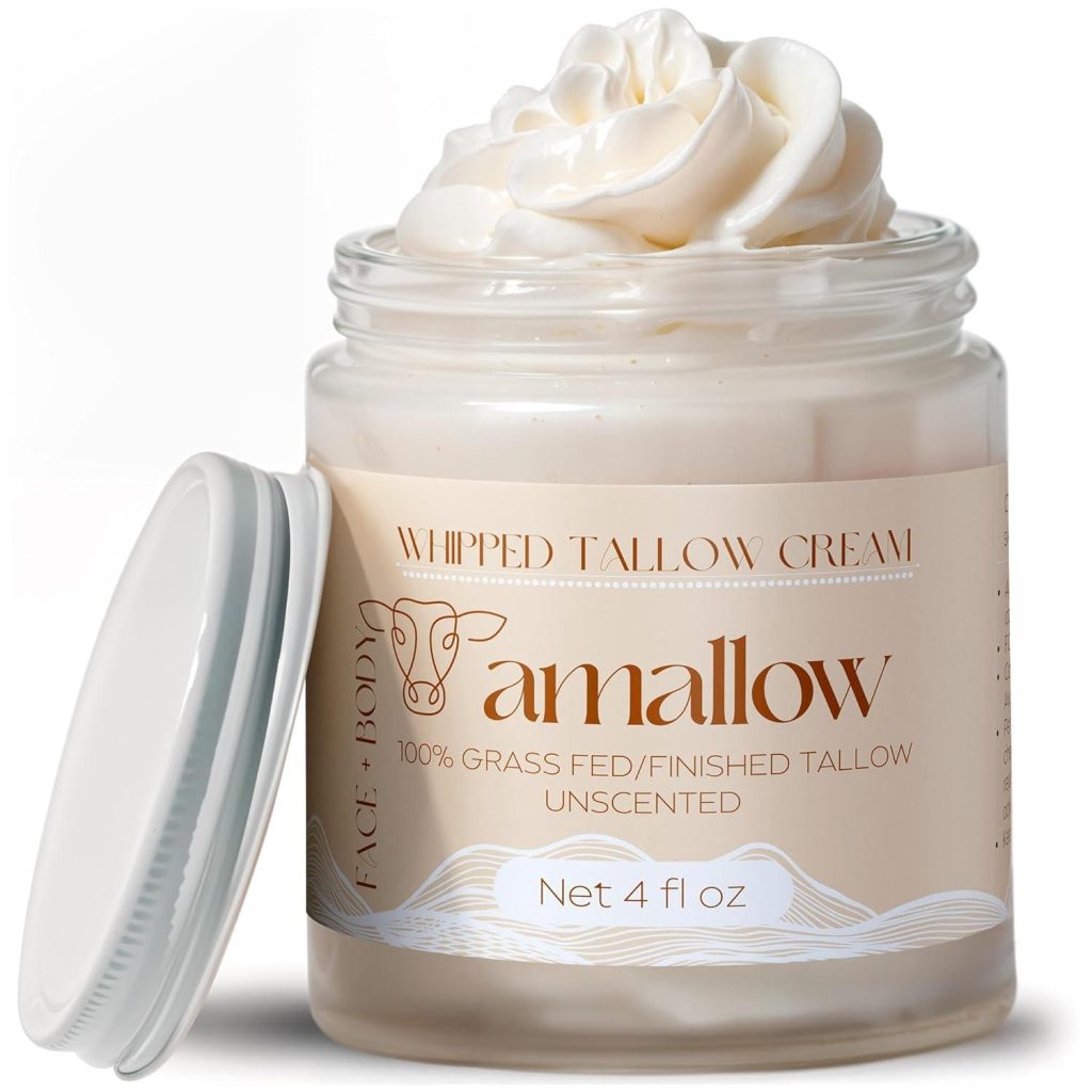 Best Moisturizer – Amallow 100% Grass Fed Beef Tallow for Skin Care – Face + Body – Whipped Moisturizer for Sensitive Skin Review