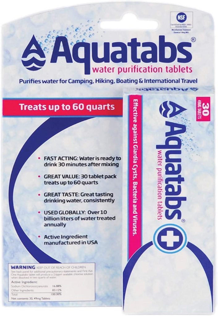 Best Portable Water Purifier – Aquatabs 49mg Tablets Review