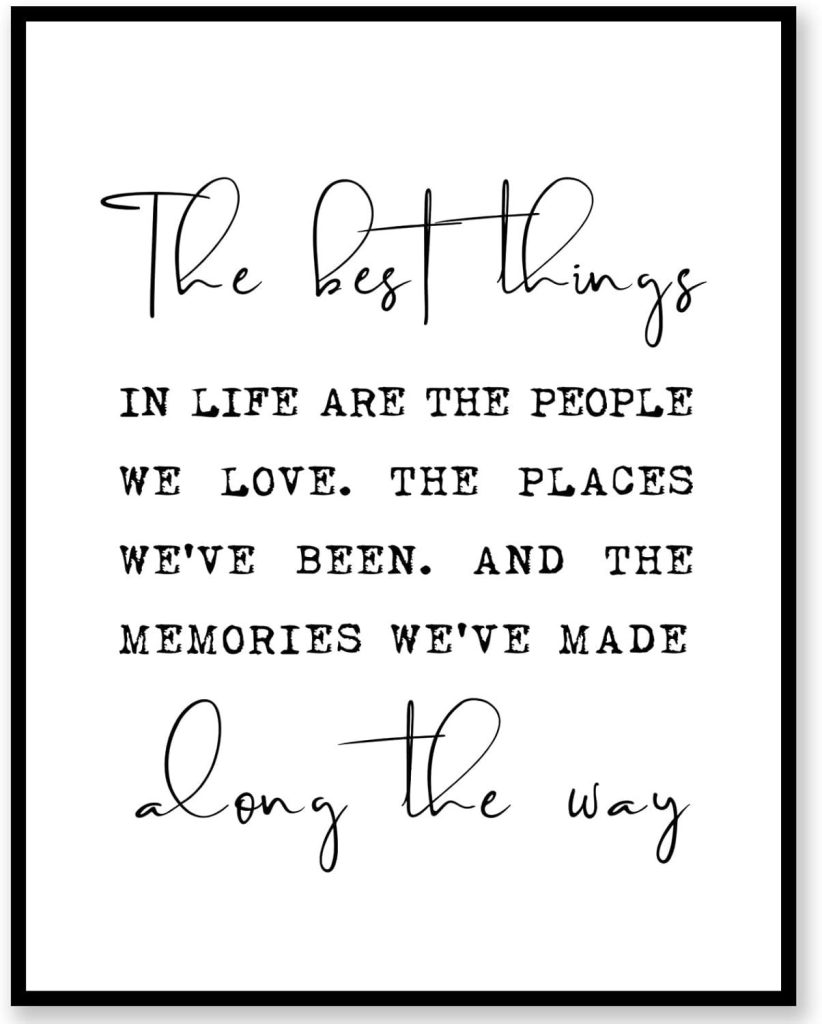 Best Home Decor – The Best Things In Life Wall Art Review