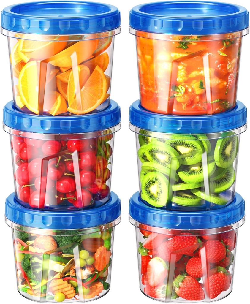 Best Food Storage – BiuLeon 6 Pack-24 oz Freezer Containers Review
