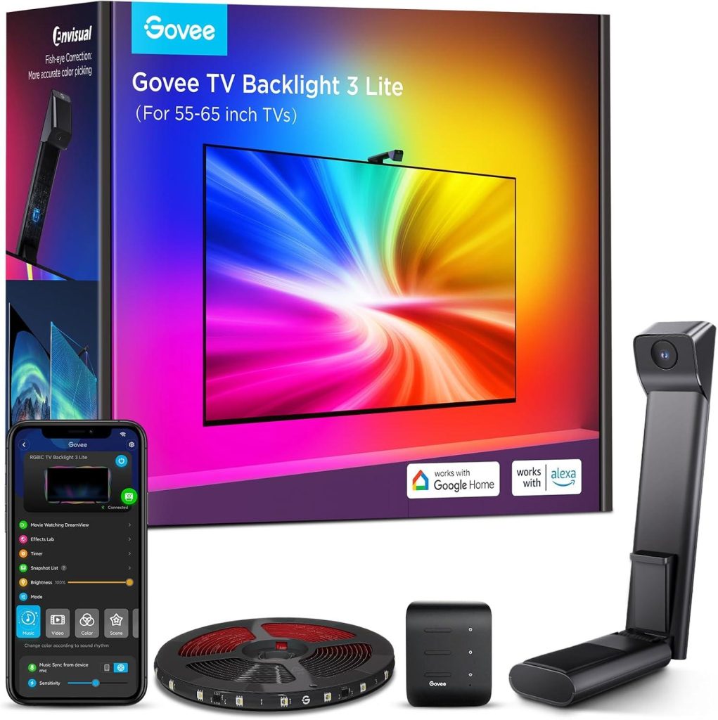 Best TV Backlight – Govee TV Backlight 3 Lite with Fish-Eye Correction Review