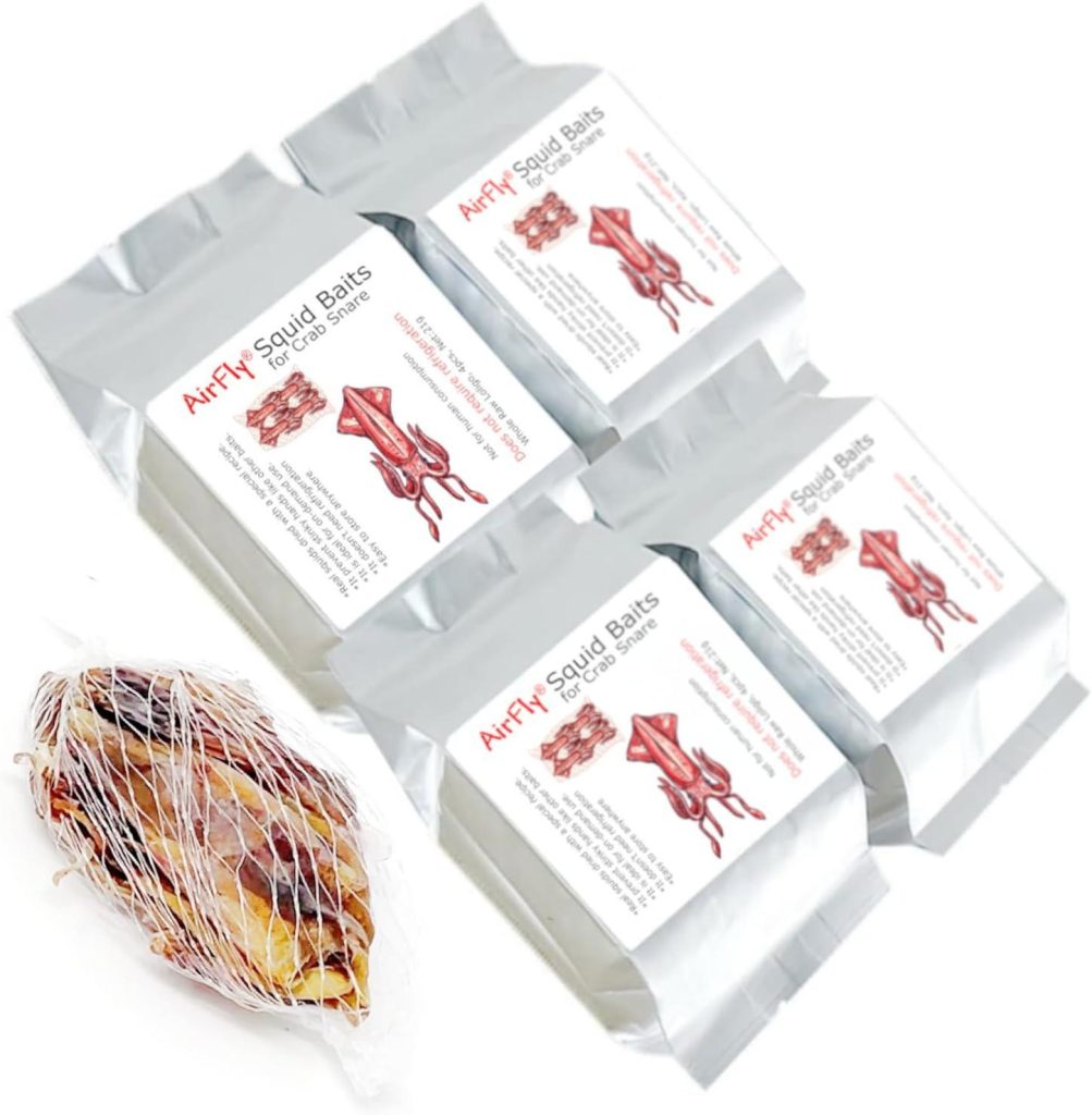 Best Crab Bait – AirFly Dried Squid Fishing Bait, 4 Pack Review