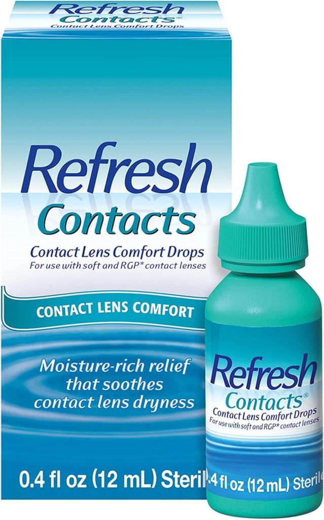 Best Eye Drops – Refresh Contacts for Dry Eyes, Contact Lens Comfort Review