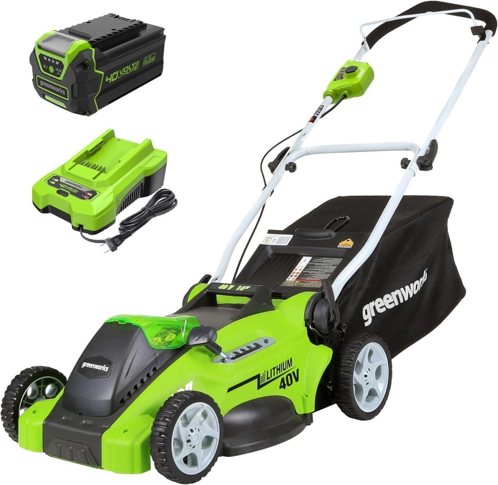 Best Cordless Lawn Mower – Greenworks 40V 16″ Push Mower Review