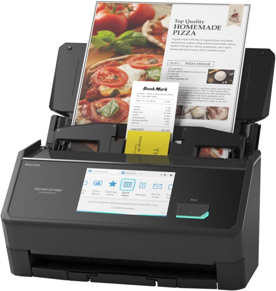 Best Scanner – ScanSnap iX2500 Wireless High-Speed Document Review