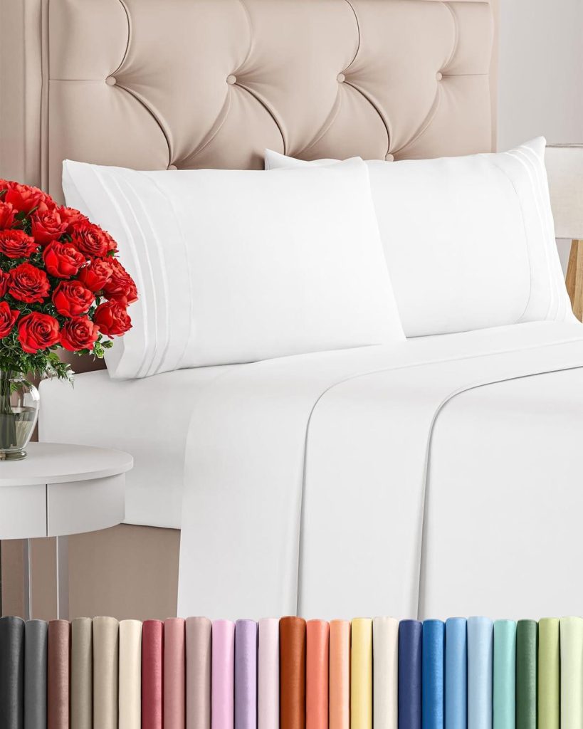 Best Bed Sheets – Queen Size 4 Piece Sheet Set – Comfy Breathable & Cooling Bedding Review