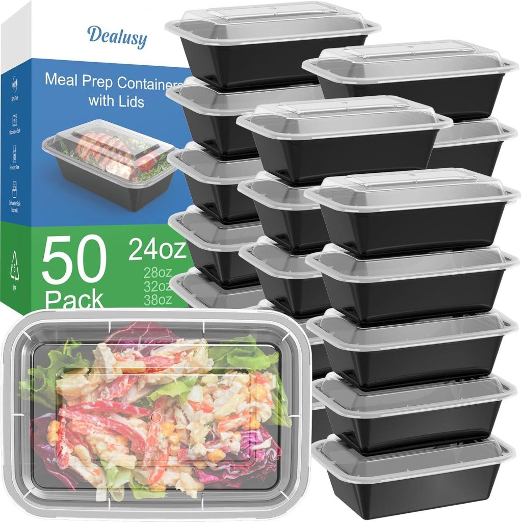 Best Meal Prep Containers – Dealusy 50 Pack (100-Piece) Review