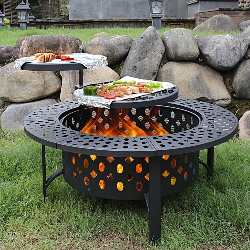 Best Outdoor Fire Pit – OutVue 36 Inch Fire Pit with 2 Grills Review