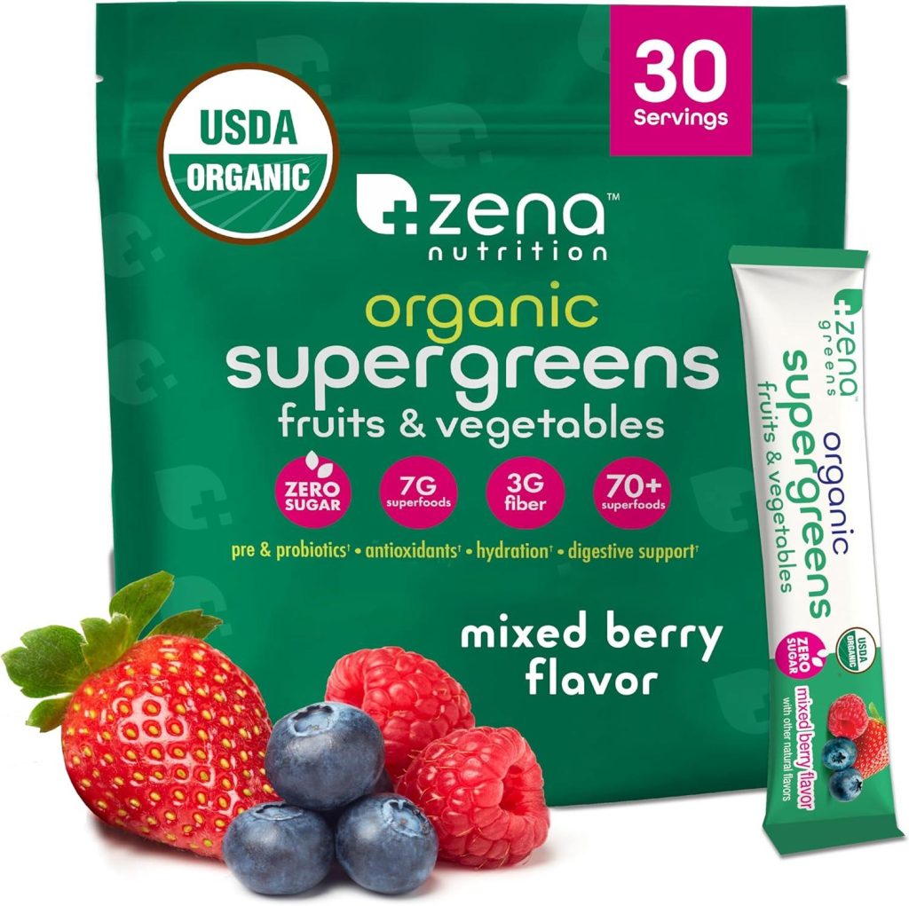 Best Super Greens Powder – Zena Nutrition Organic Superfoods Review