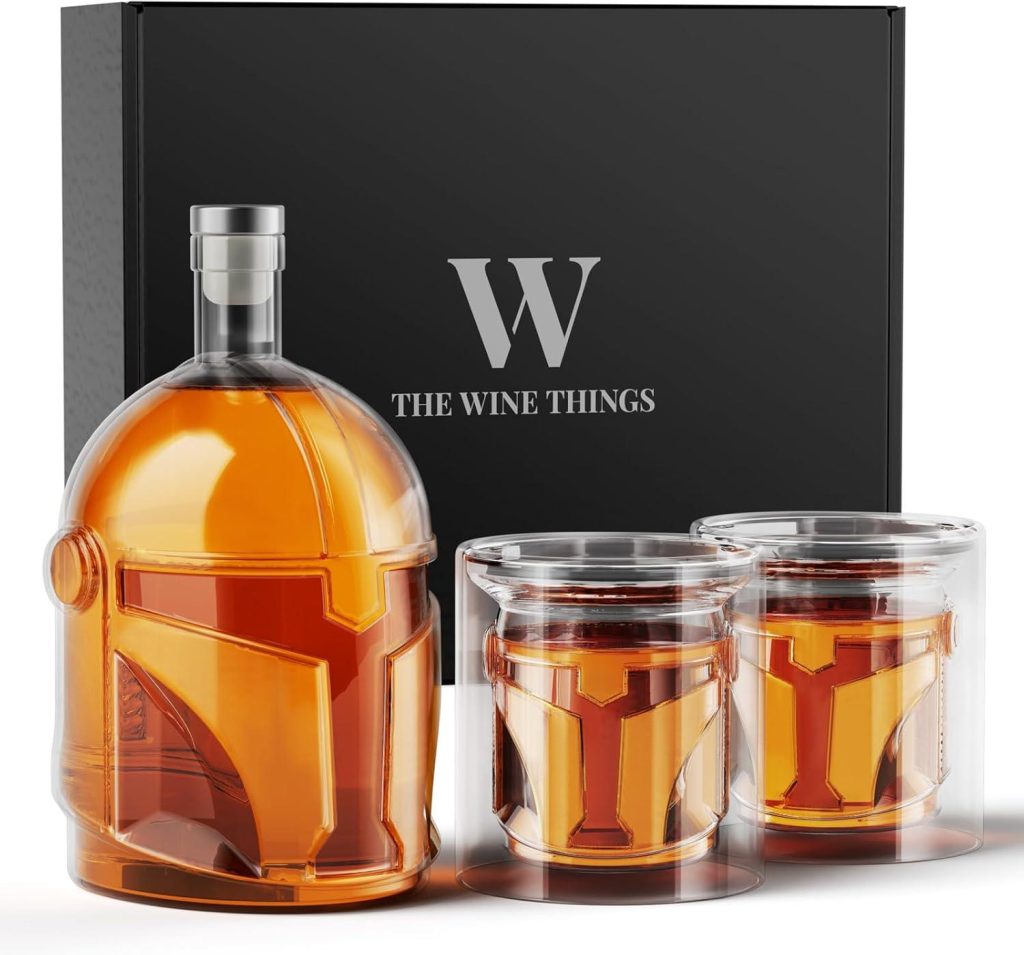 Best Home Bar – Galaxy Whiskey Decanter Set with 2 Glasses Review
