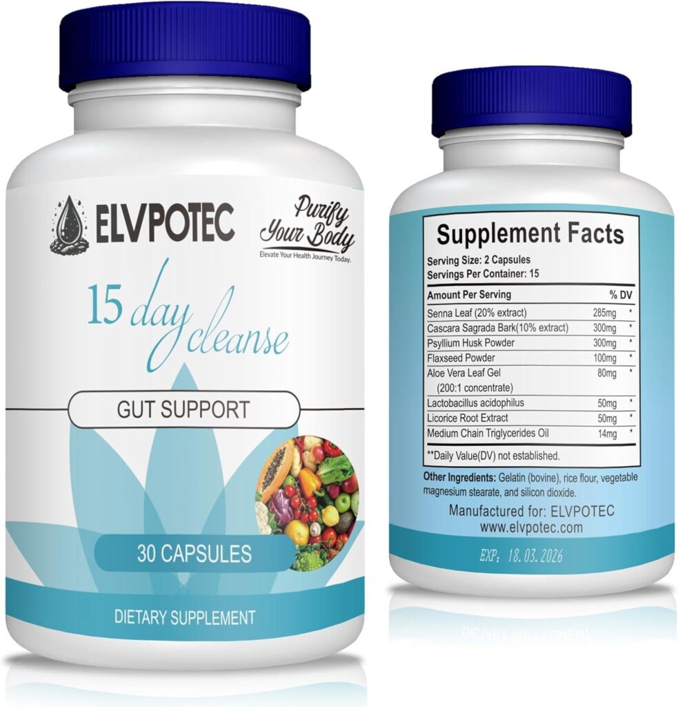 Best Gut Cleanse – ELVPOTEC 15 Day Cleanse Formula Review