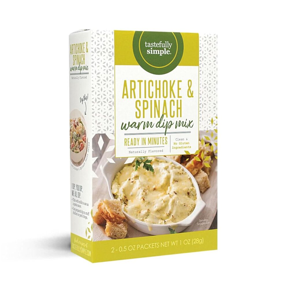 Best Snack Dip – Tastefully Simple Artichoke and Spinach Warm Dip Mix, 0.5 Ounce (Pack of 2) Review