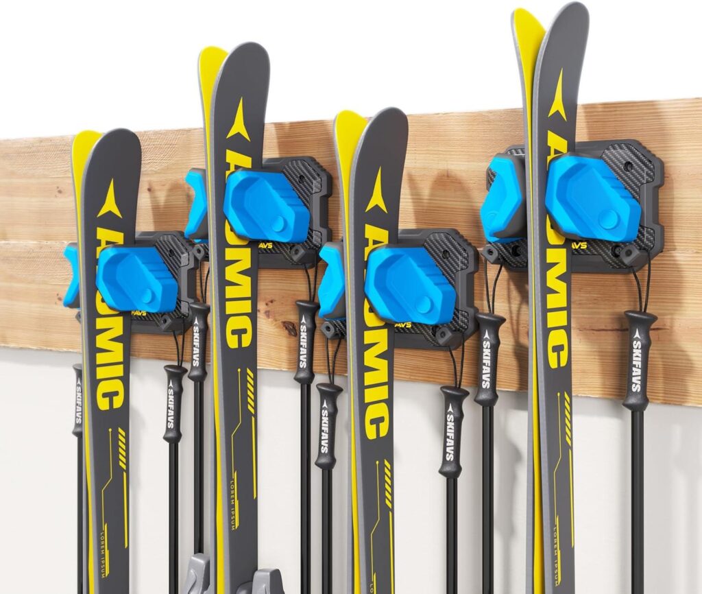 Best Ski & Snowboard Rack – Garage Storage Solution, 4 Pack Review