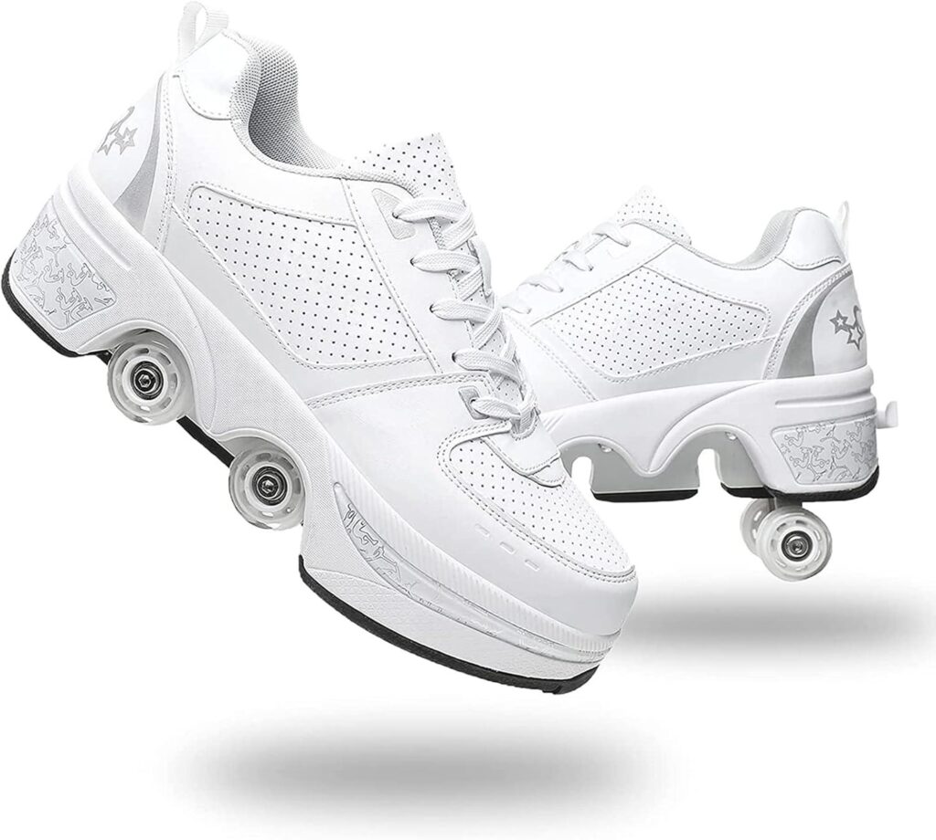 Best Skating Shoes – Double-Row Deform Wheel Automatic Walking Review