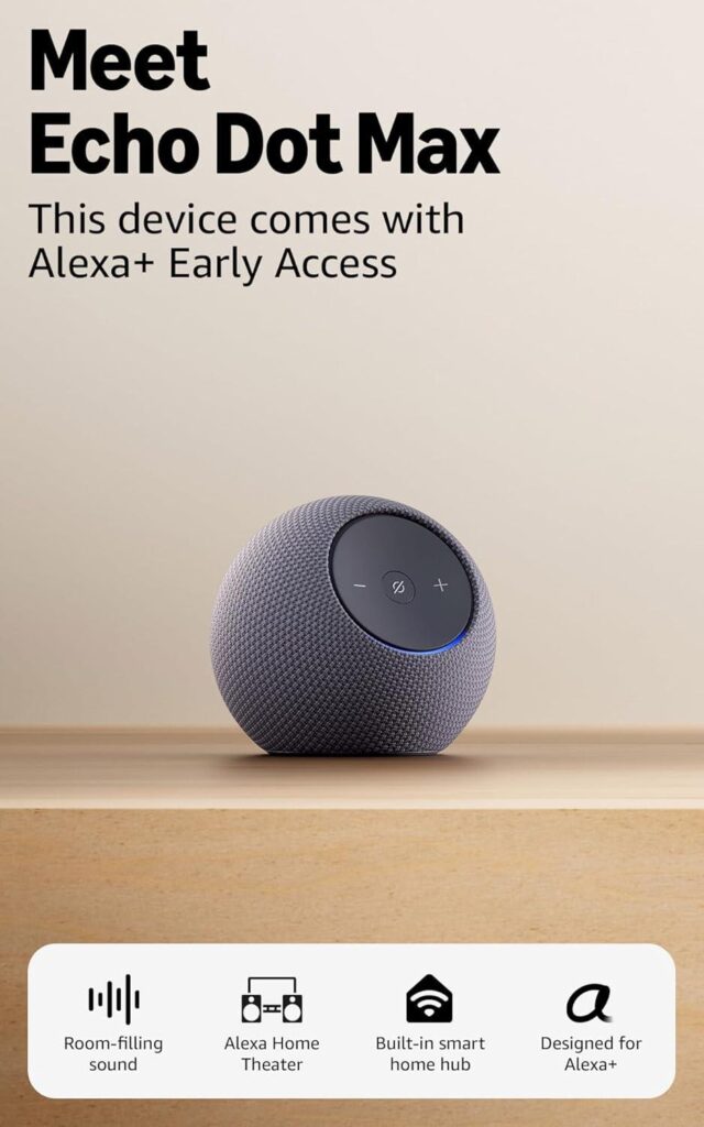 Best Electronics – Amazon Echo Dot Max: Room-Filling Sound Review