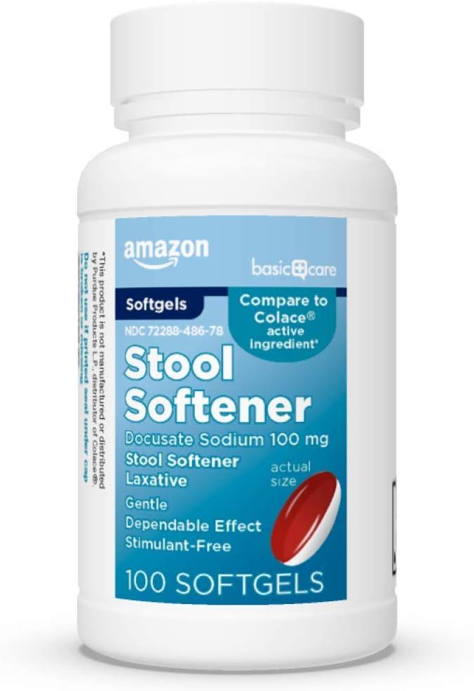 Best Stool Softener – Amazon Basic Care Laxative Softgels Review