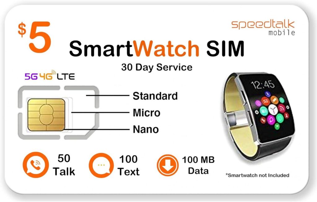 Best Smart Watch SIM Card – SpeedTalk Mobile $5 Prepaid Kit Review