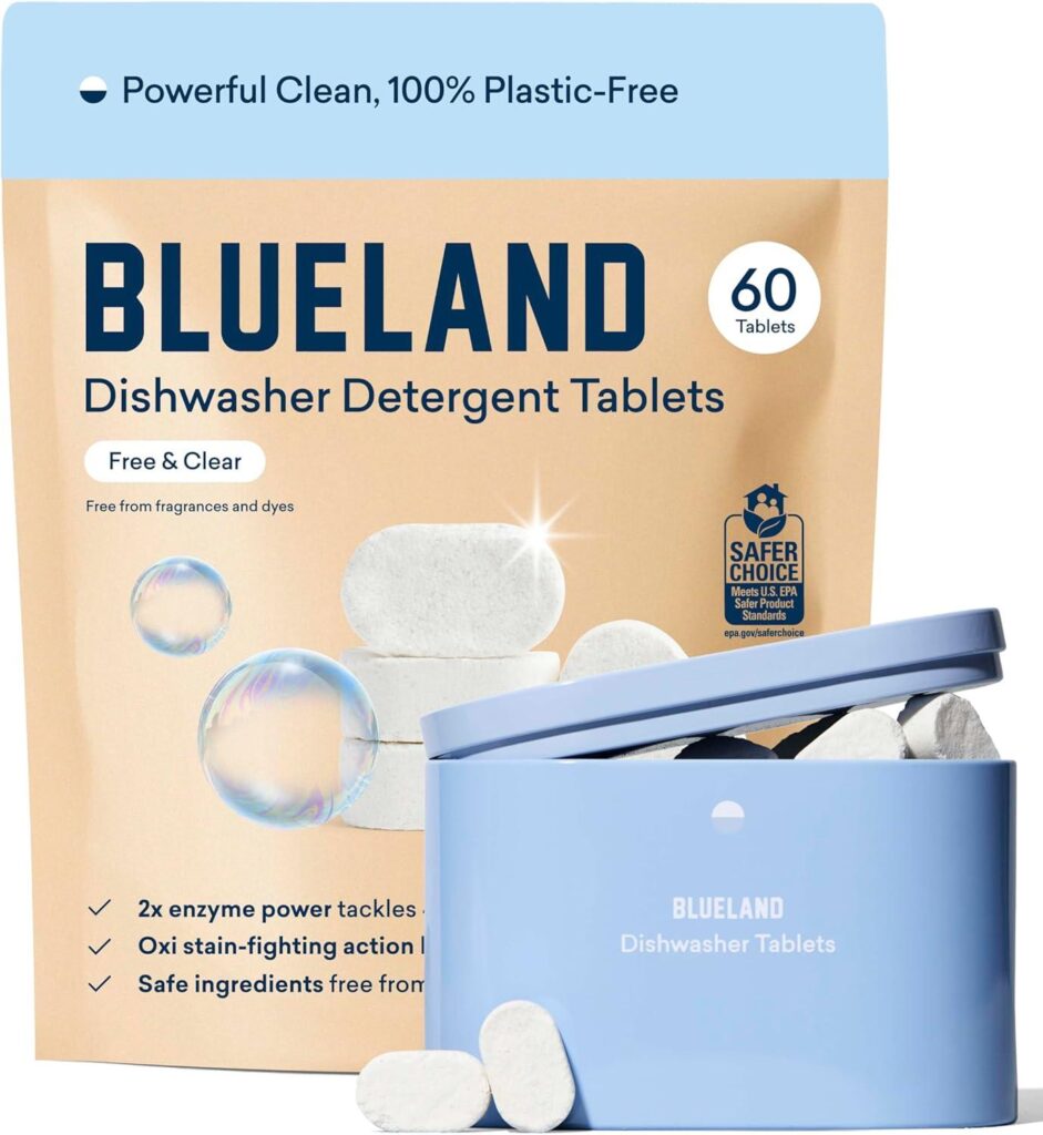 Best Dishwasher – BLUELAND 100% Plastic-Free Detergent Tablets Review