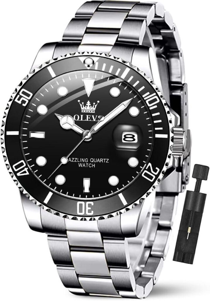 Best Men’s Watch – OLEVS Luxury Big Face Stainless Steel Review