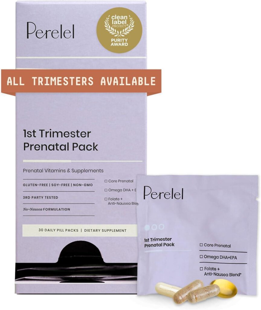 Best Prenatal Vitamins – Perelel 1st Trimester Prenatal Pack Review