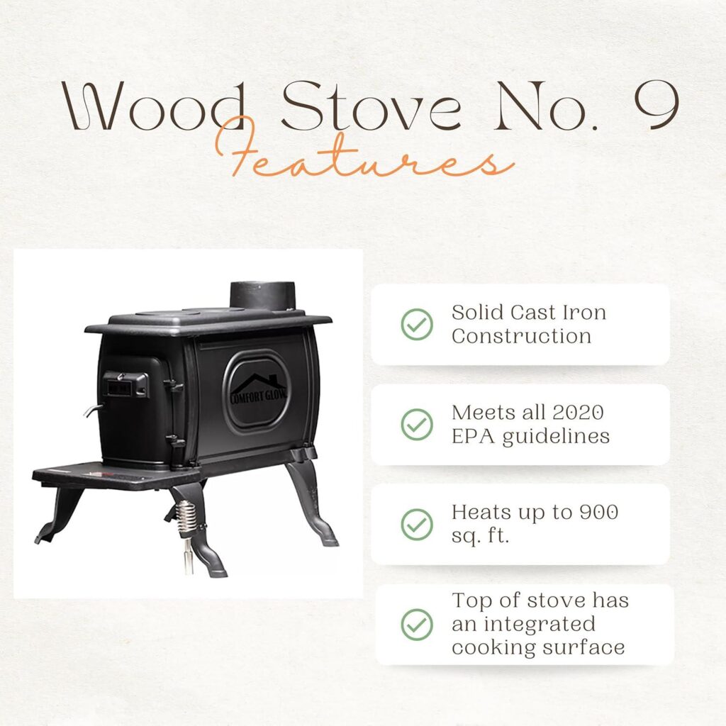 Best Wood Stove – Comfort Glow Cast Iron Indoor Heater Review