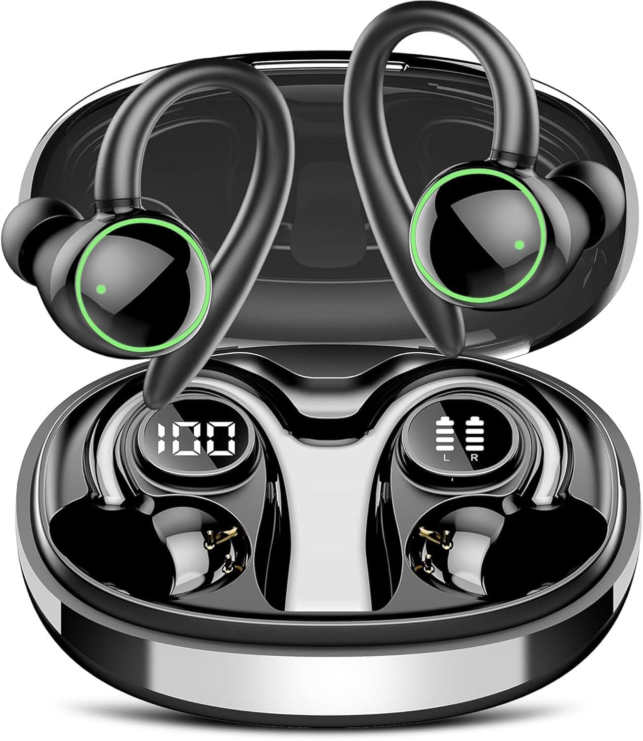 Encounter wireless earbuds: tested ENC, IP7, stereo bass gym… surprise! (Black/Bluetooth 5.3)