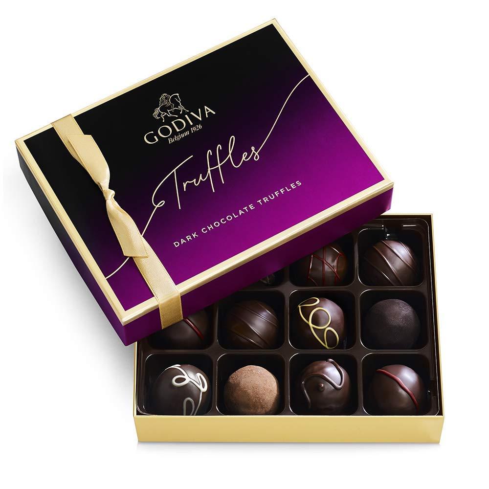 Godiva Dark Chocolate Truffle Box - 12pc & Creamy Ganache... Birthday Tested Gift Showdown