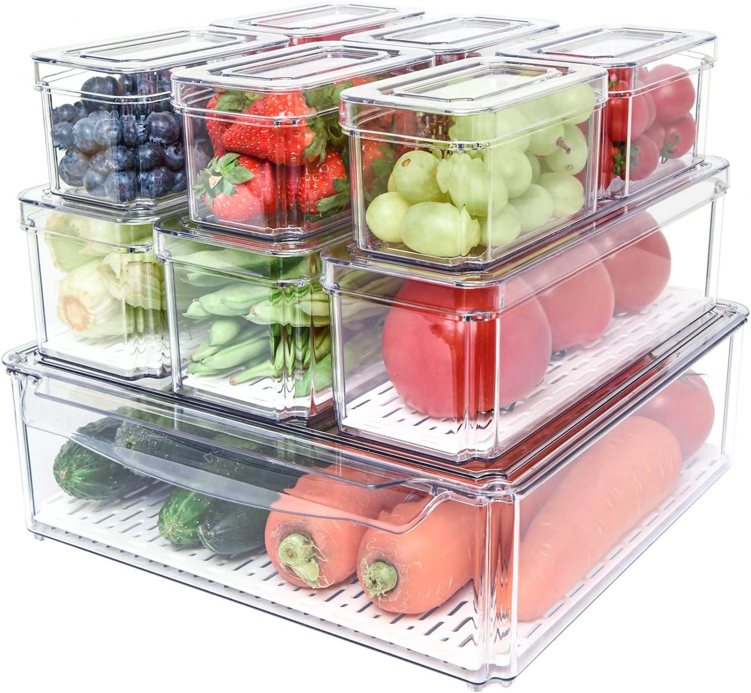Showdown: Pomeat Fridge Organizer (Stackable Lids, BPA-Free, Clear for Drinks, Veggie-Ready) - Tested for Modern Kitchens