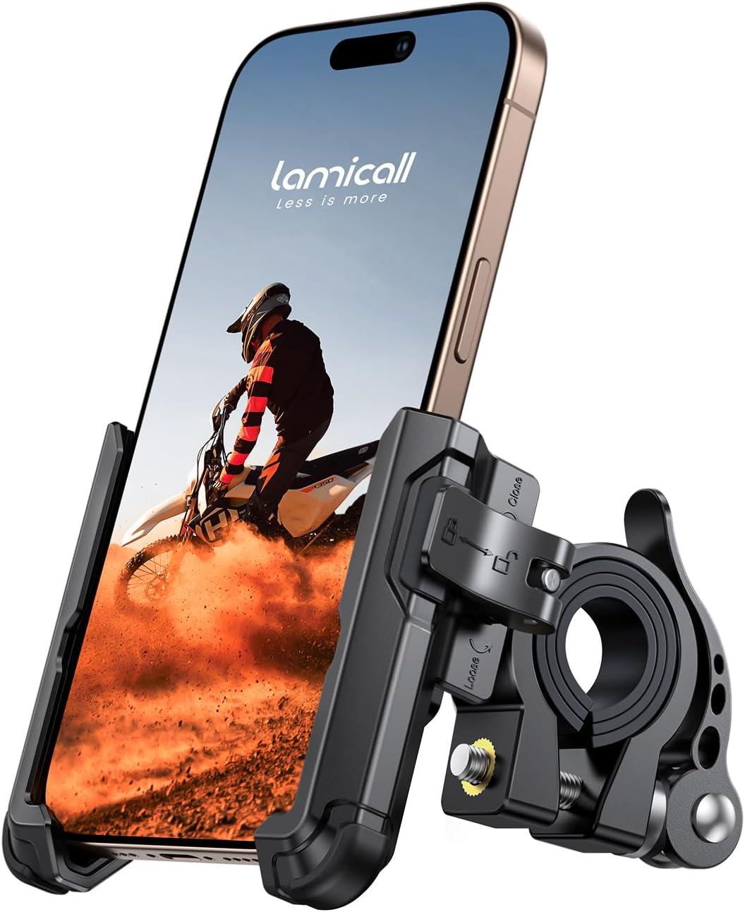 Bike Phone Mount Showdown: Lamicall No Block Camera vs 1s Lock for iPhone 16, Galaxy S25