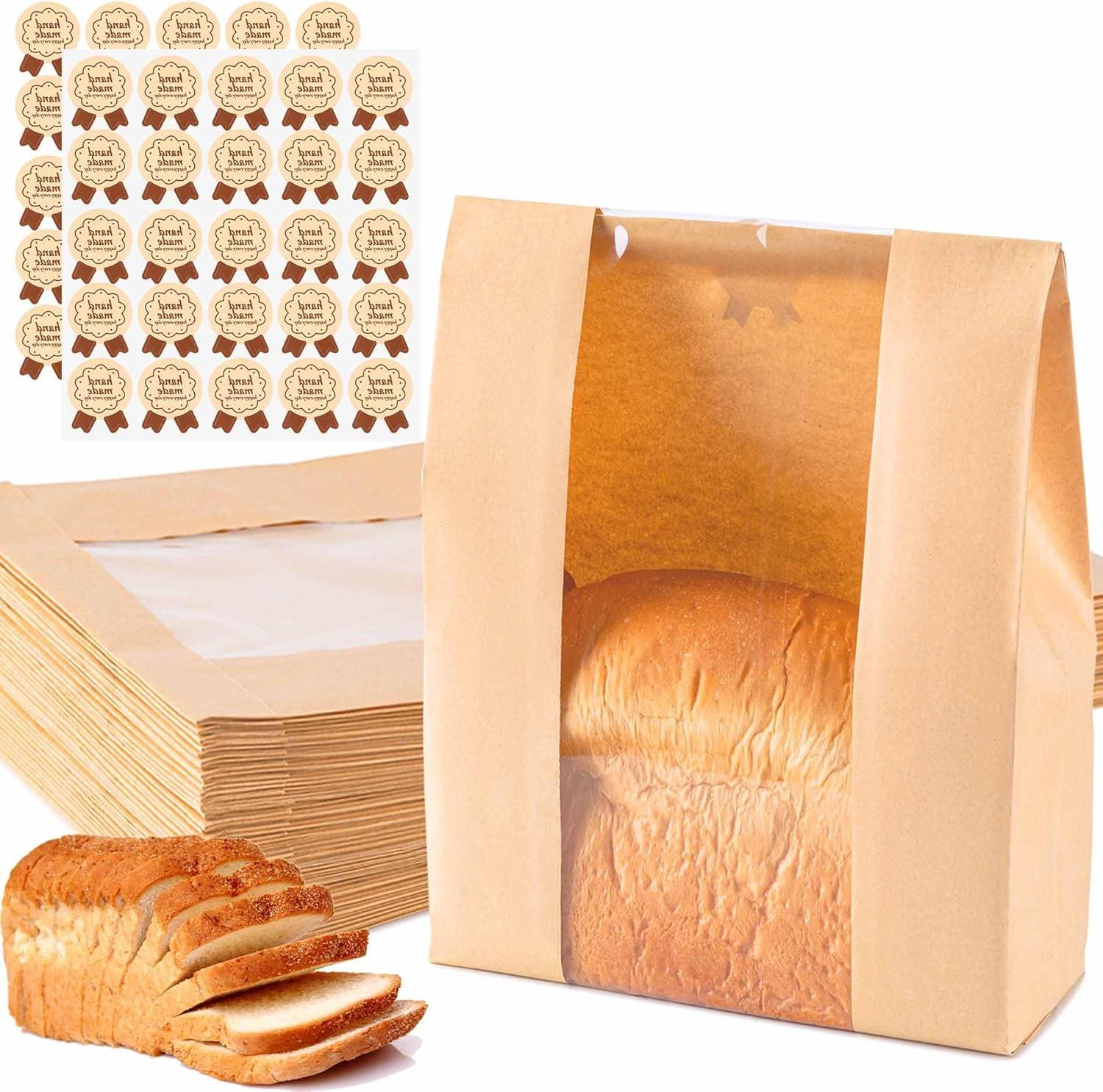 Sourdough Bags with Window VS Sticker Seals (50% Thicker, Eco-Friendly)