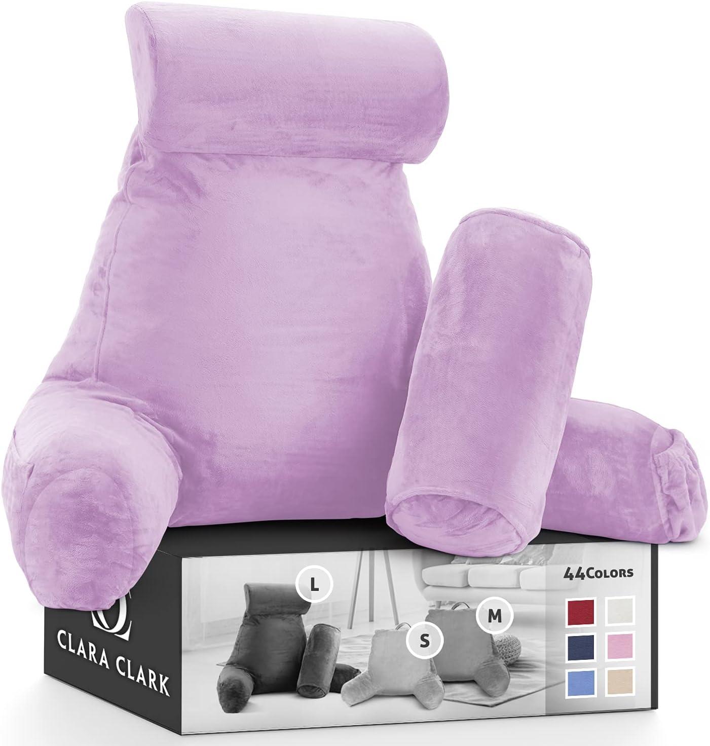 Clara Clark Pillow Tested versus Adjustable Back Rest Pillow (No More Wobbly Heads) for Bed Comfort