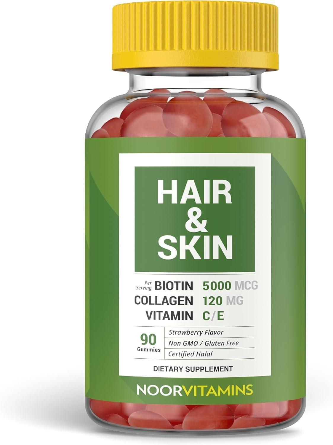 Health & Household Tested: Halal Gummies for Hair, Skin & Nails - No Artificial Colors