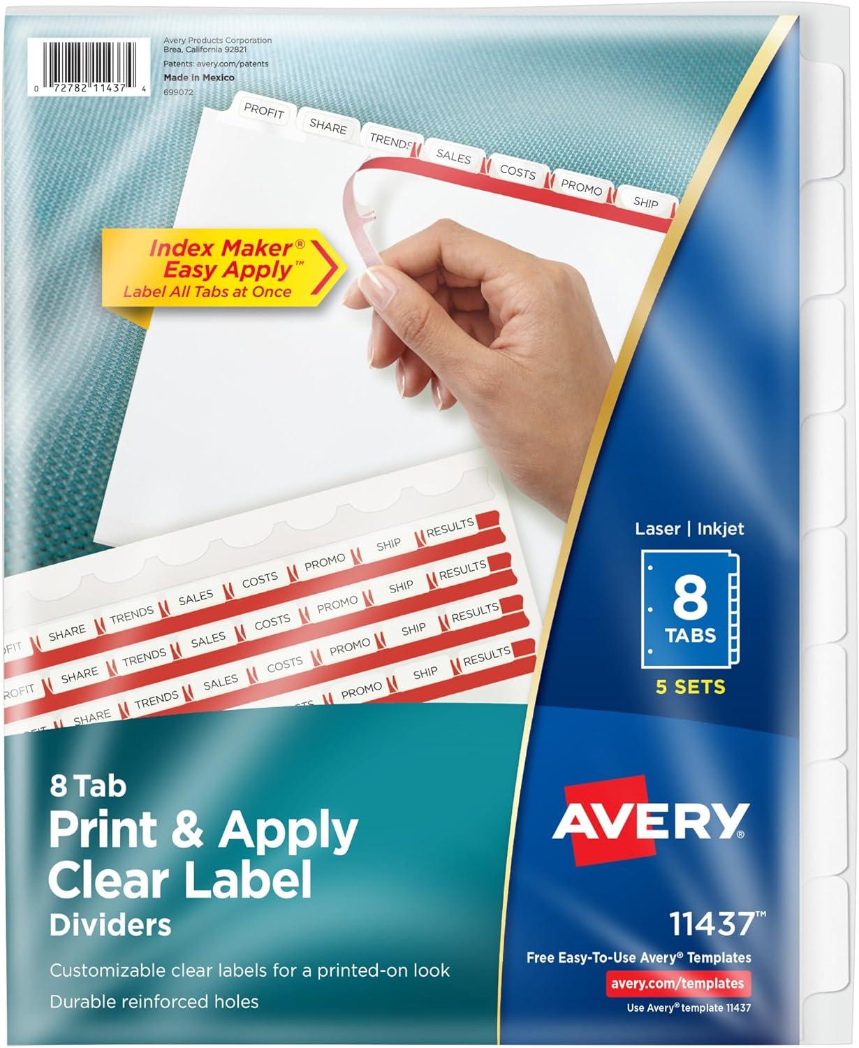 Avery Big Tabs Tested: 50% More Writing Space