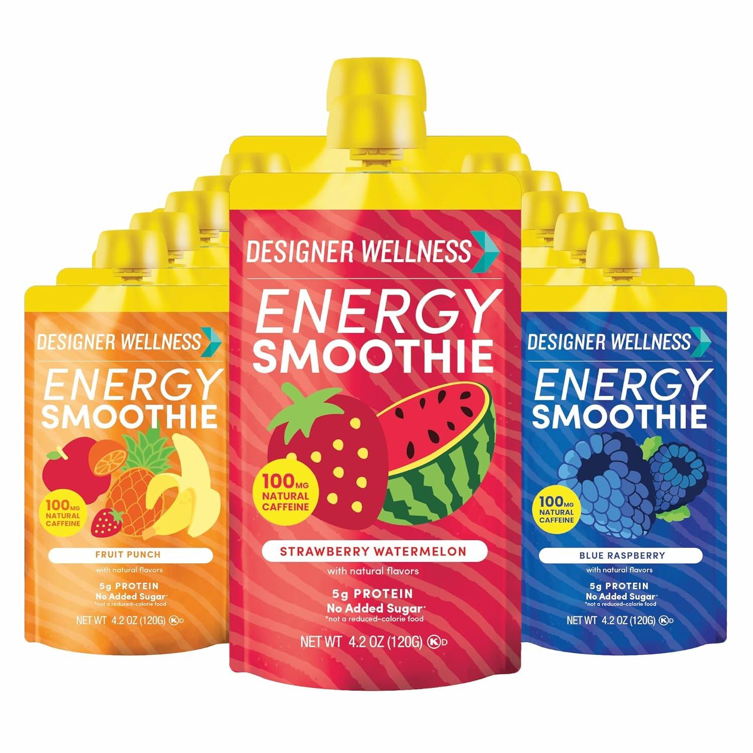 Energy Smoothie Showdown: Real Fruit, 100mg Caffeine, Zero Sugar - Low Carb Win!