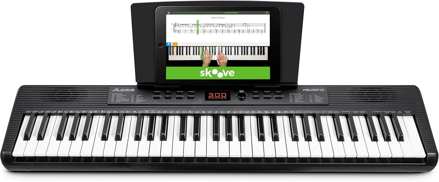 Alesis Melody 61 MK4's Built-in Speakers & Lessons: Keyboard Piano Showdown for Home Practice
